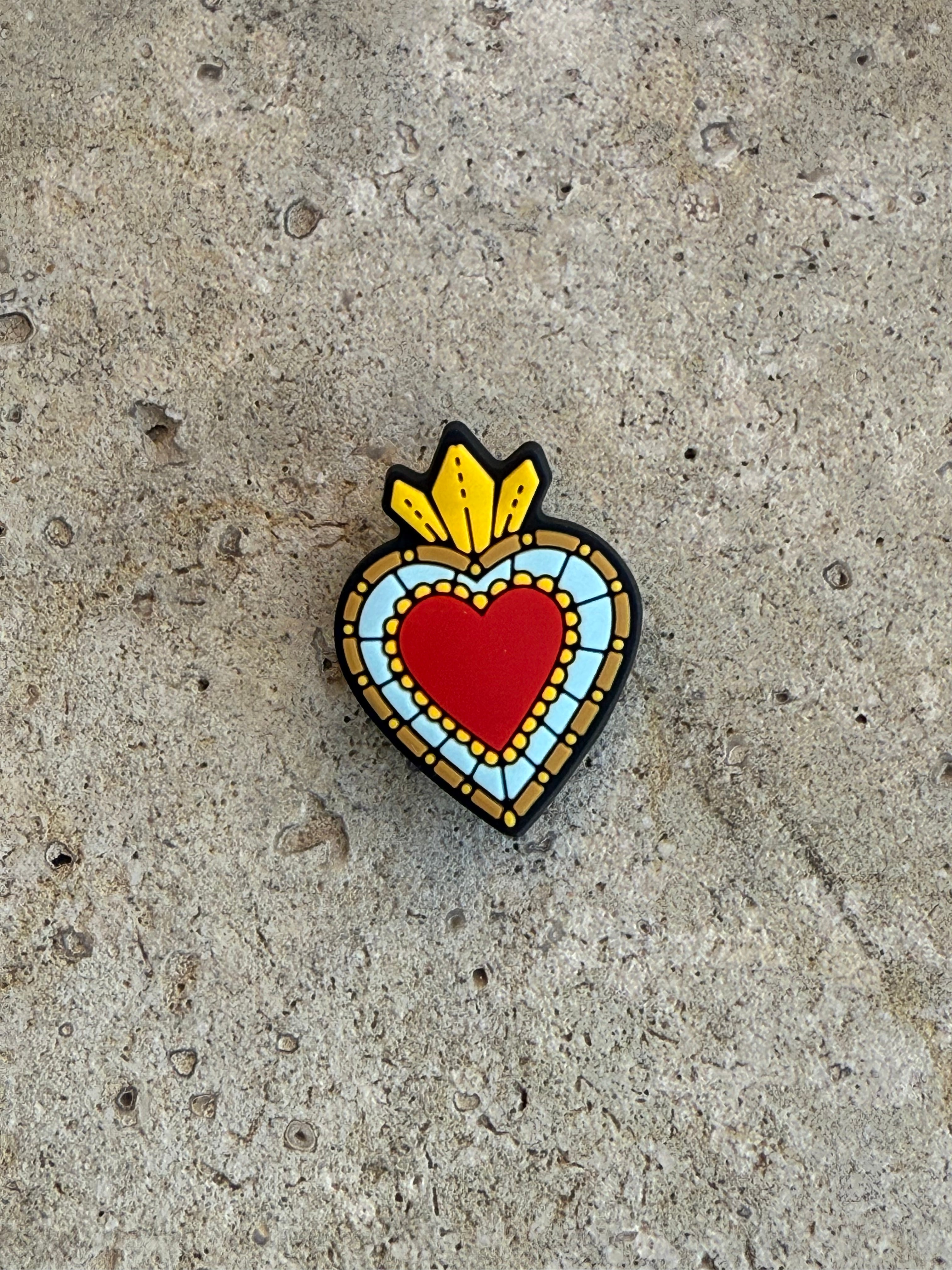 Sacred Heart Croc Charm