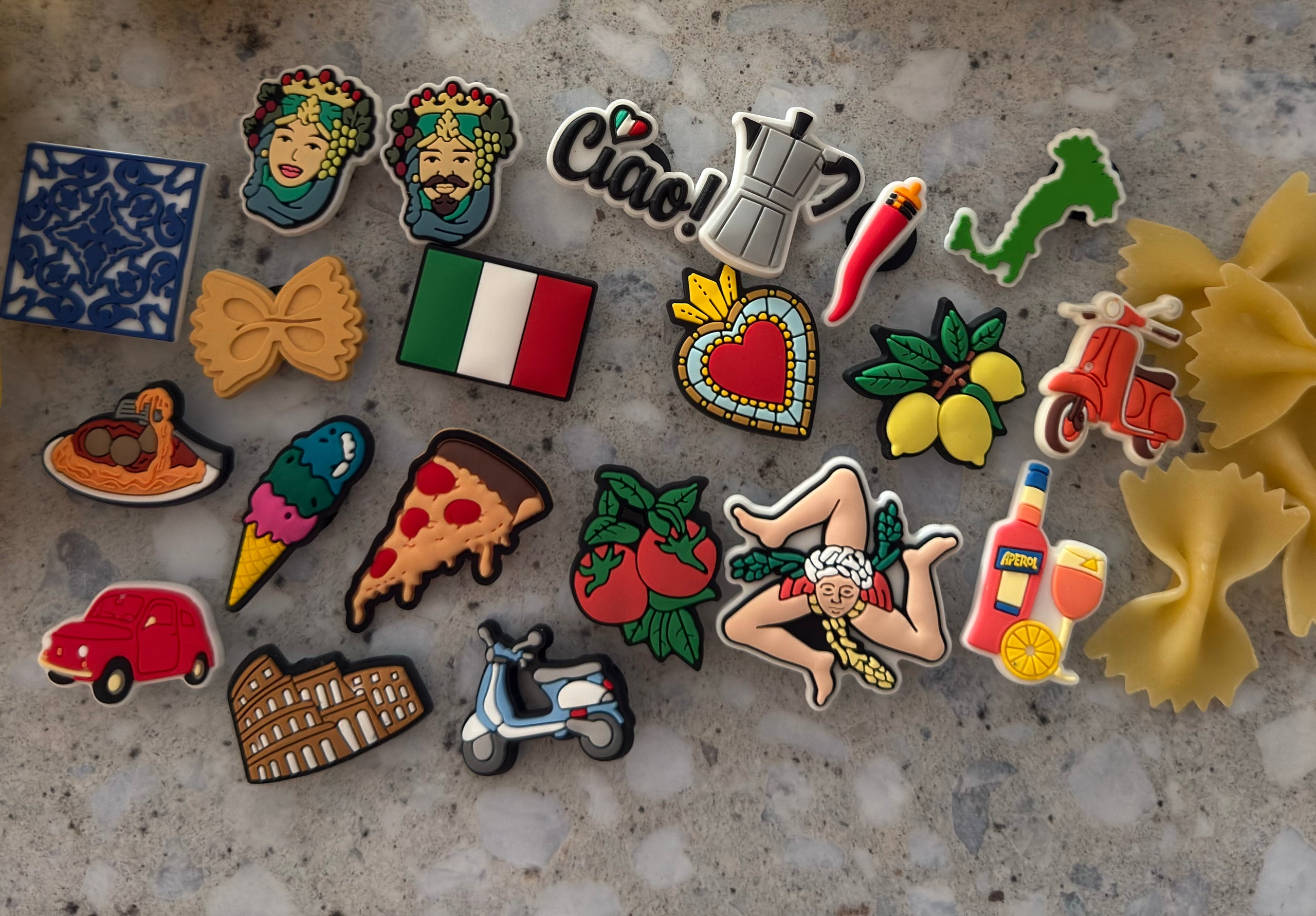 Custom order set of 4 crocs charms