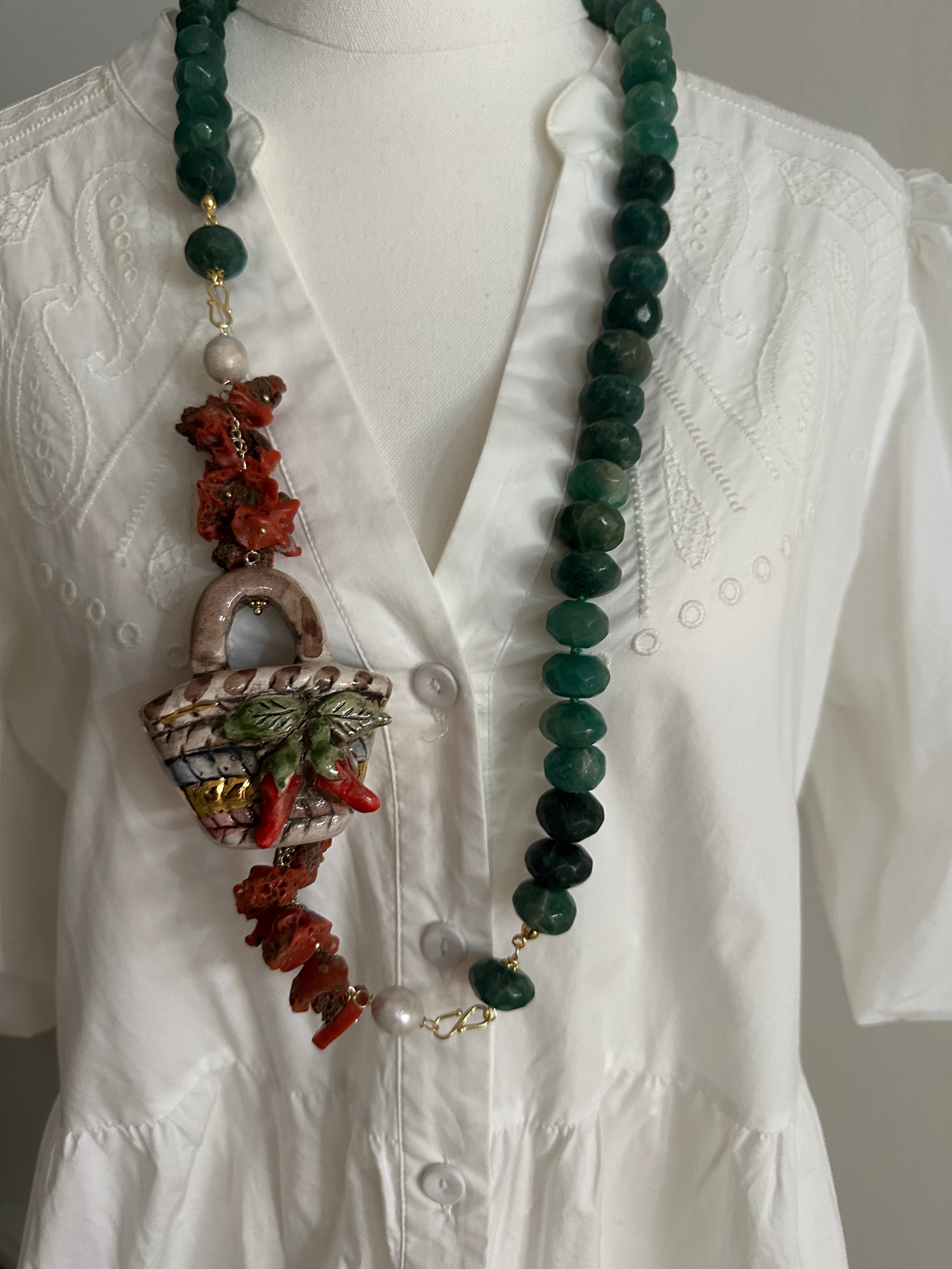 Ceramic Chilli Necklace