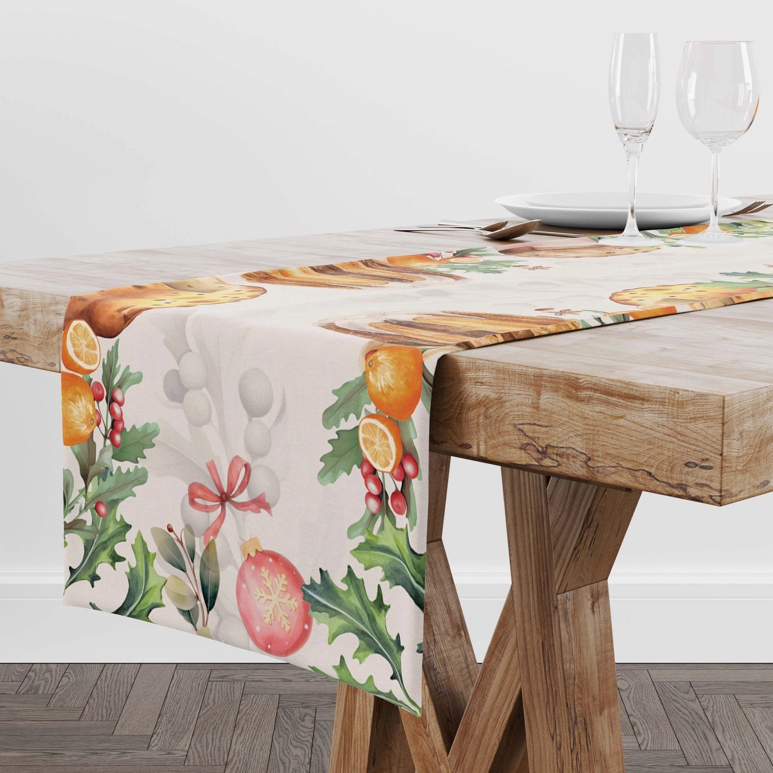 Christmas Panettone Table Runner