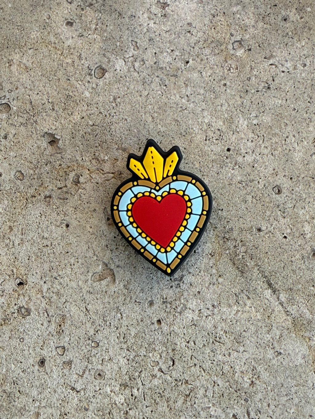 Sacred Heart Croc Charm