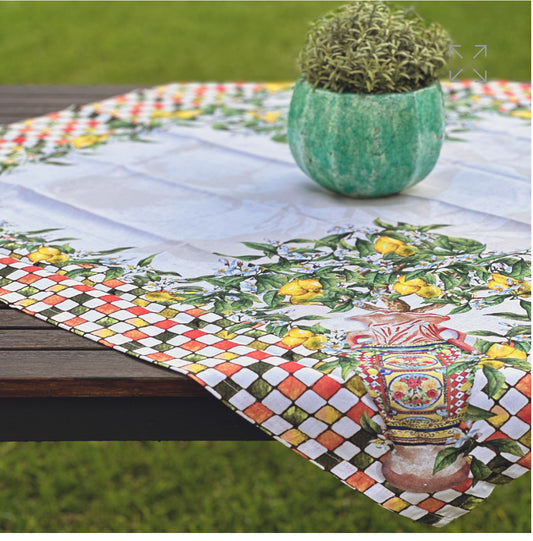 Sicilian Lemon Square Centre Table Runner