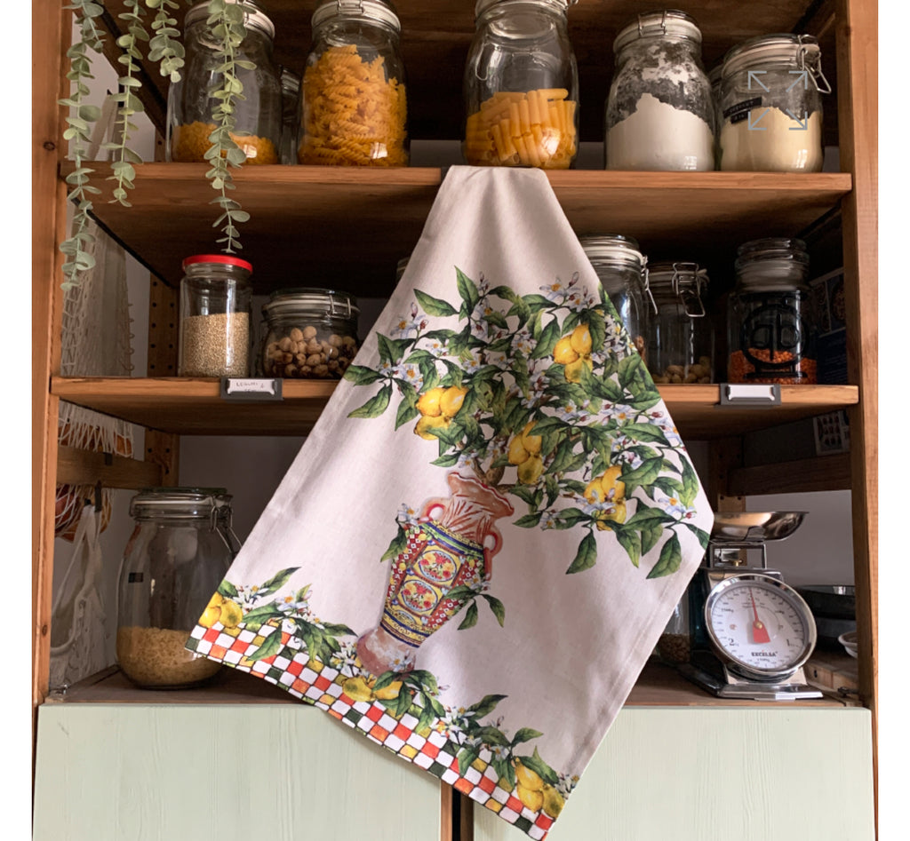Sicilian Lemon Tea Towel (set of 2)