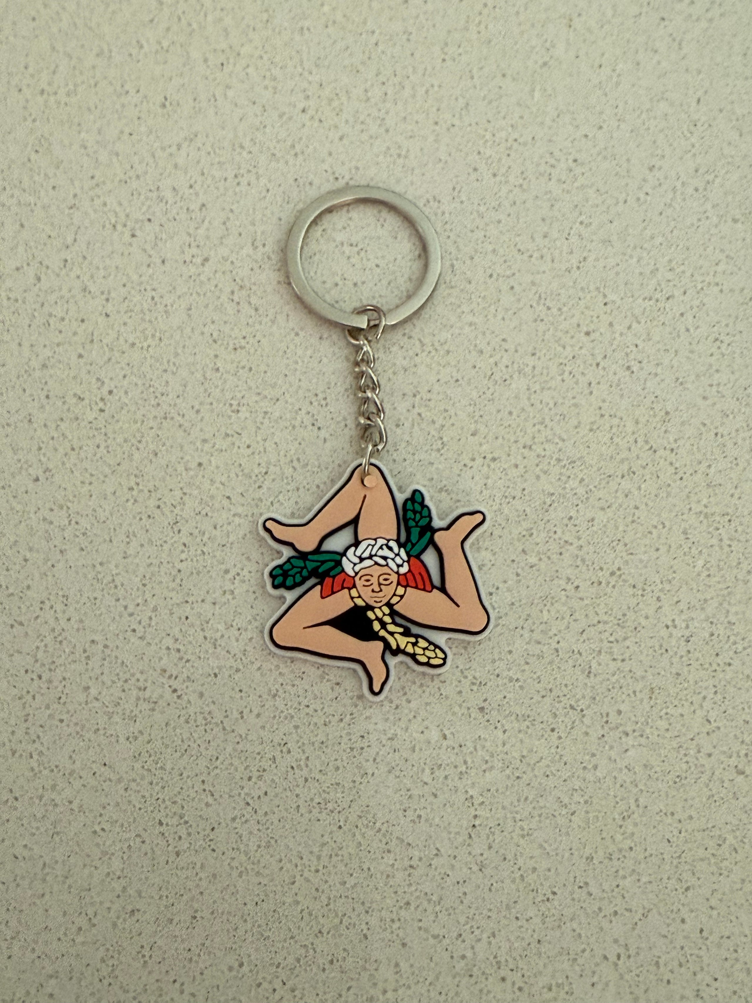 Trinacria Key Ring