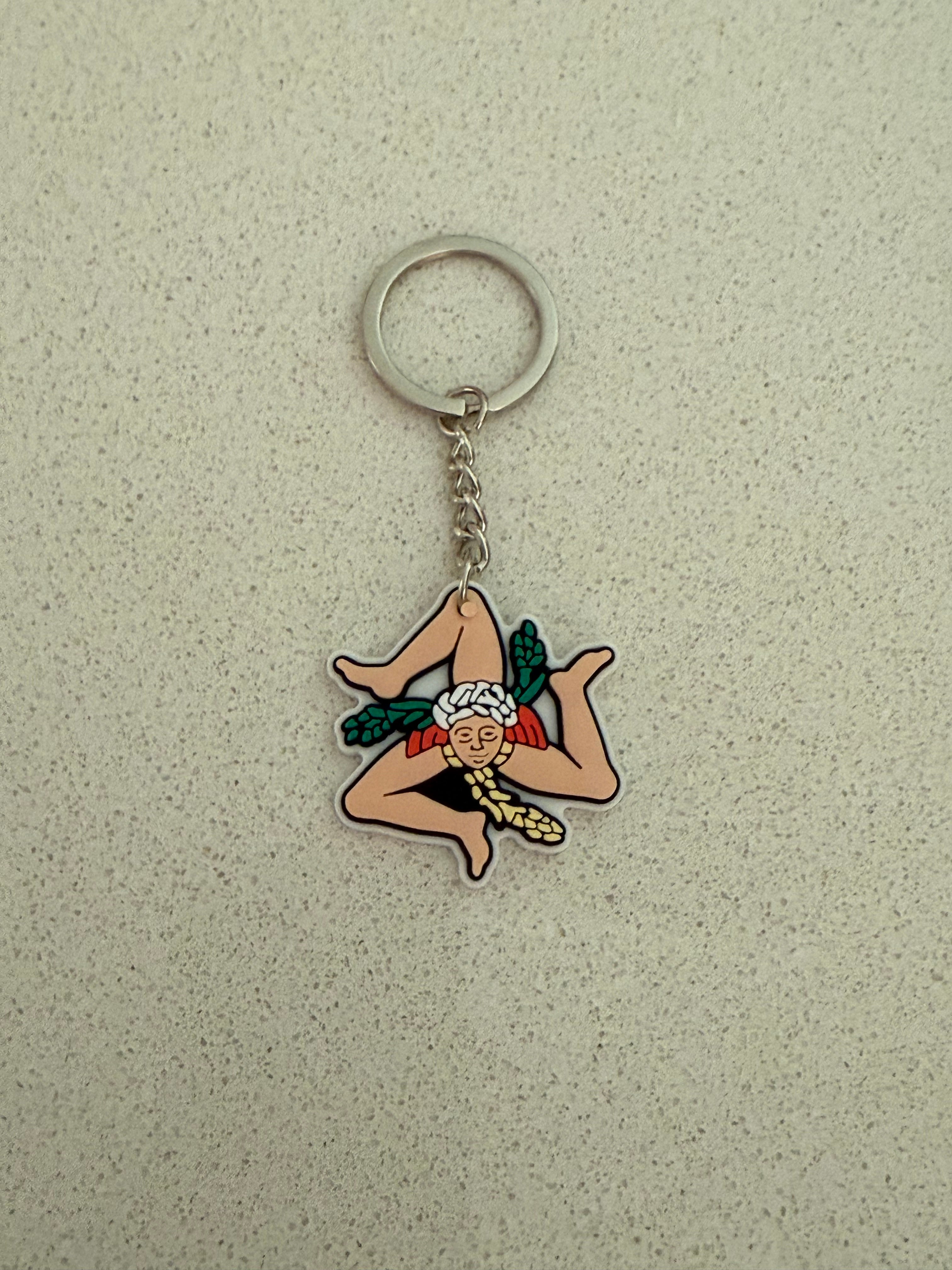 Trinacria Key Ring