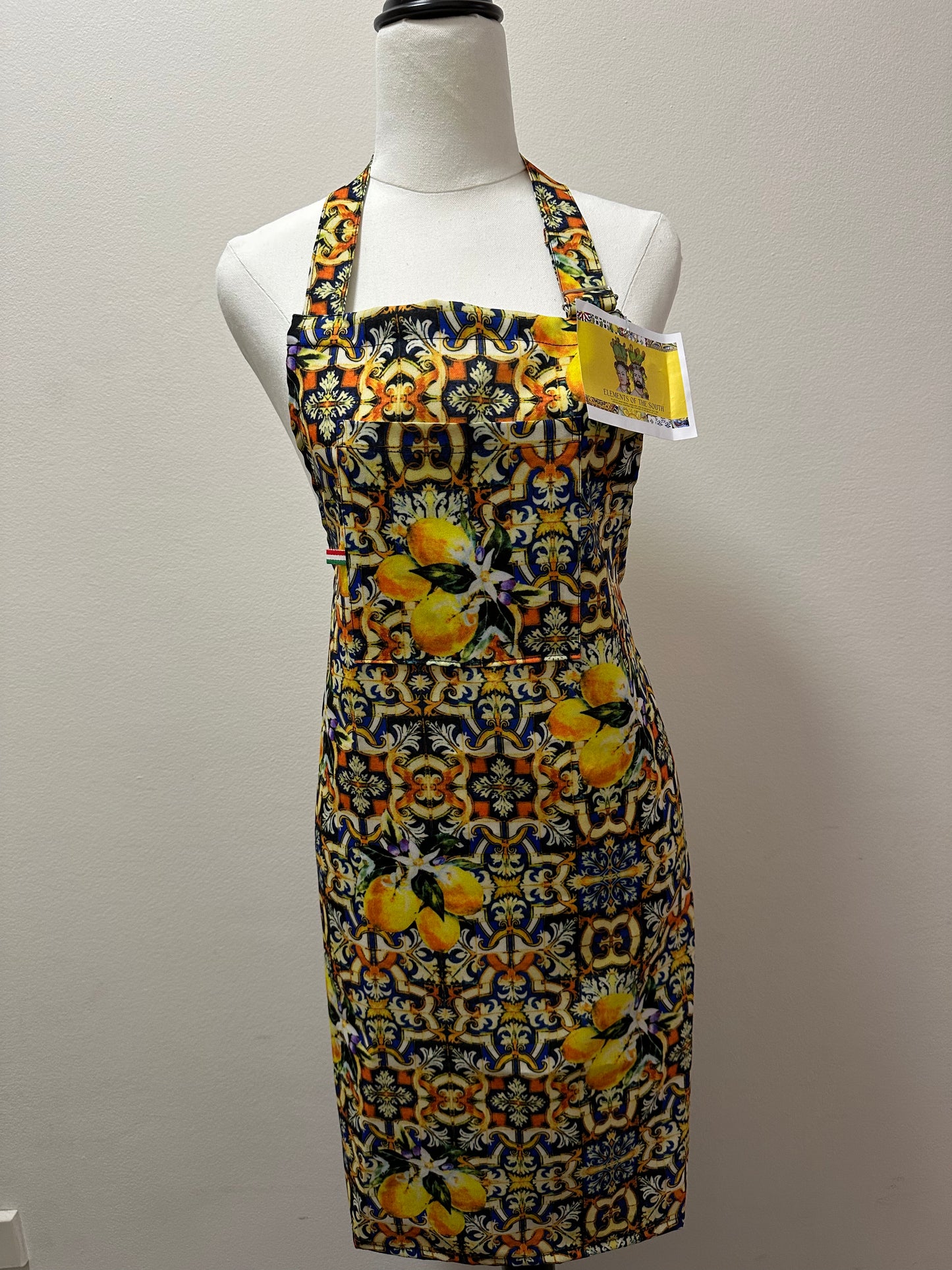 Lemon Tile Apron