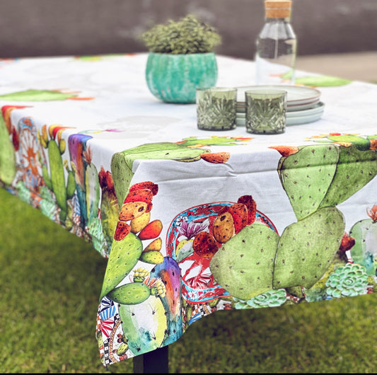 Sicilian Prickly Pears & Carretto Tablecloth (8-10 people)