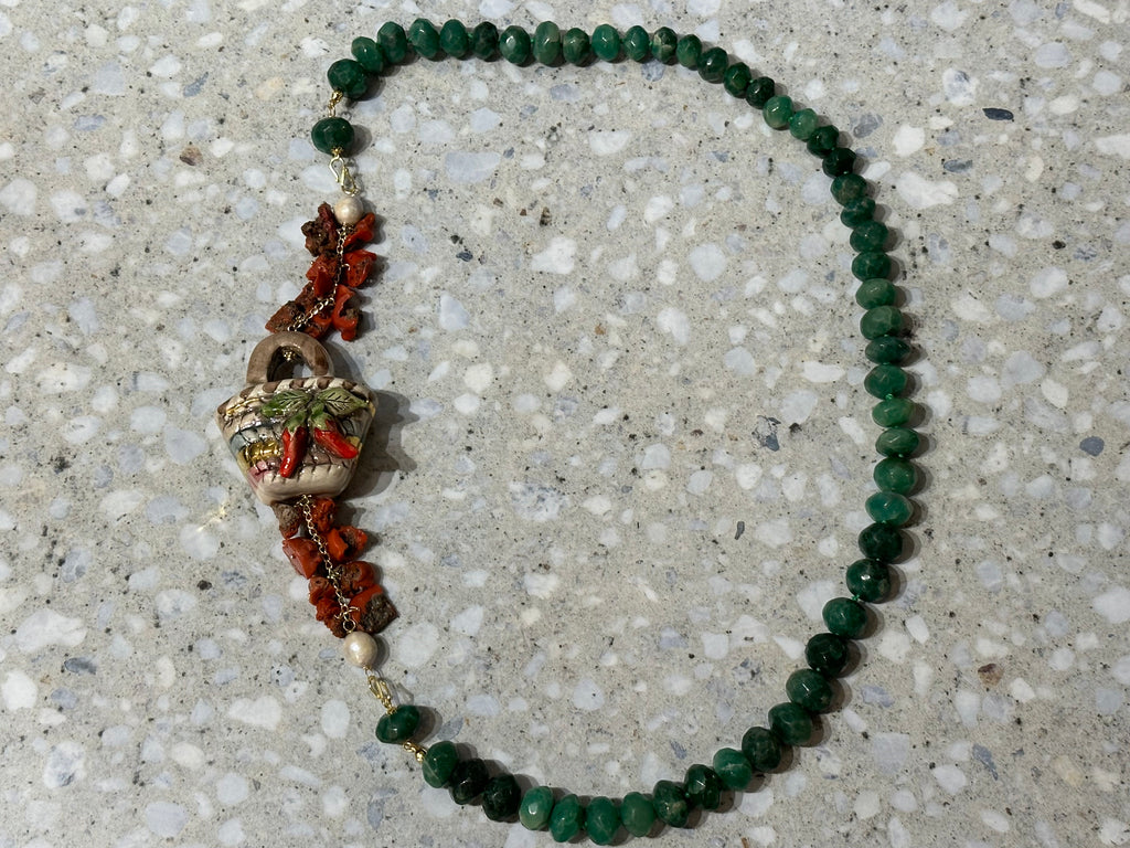 Ceramic Chilli Necklace