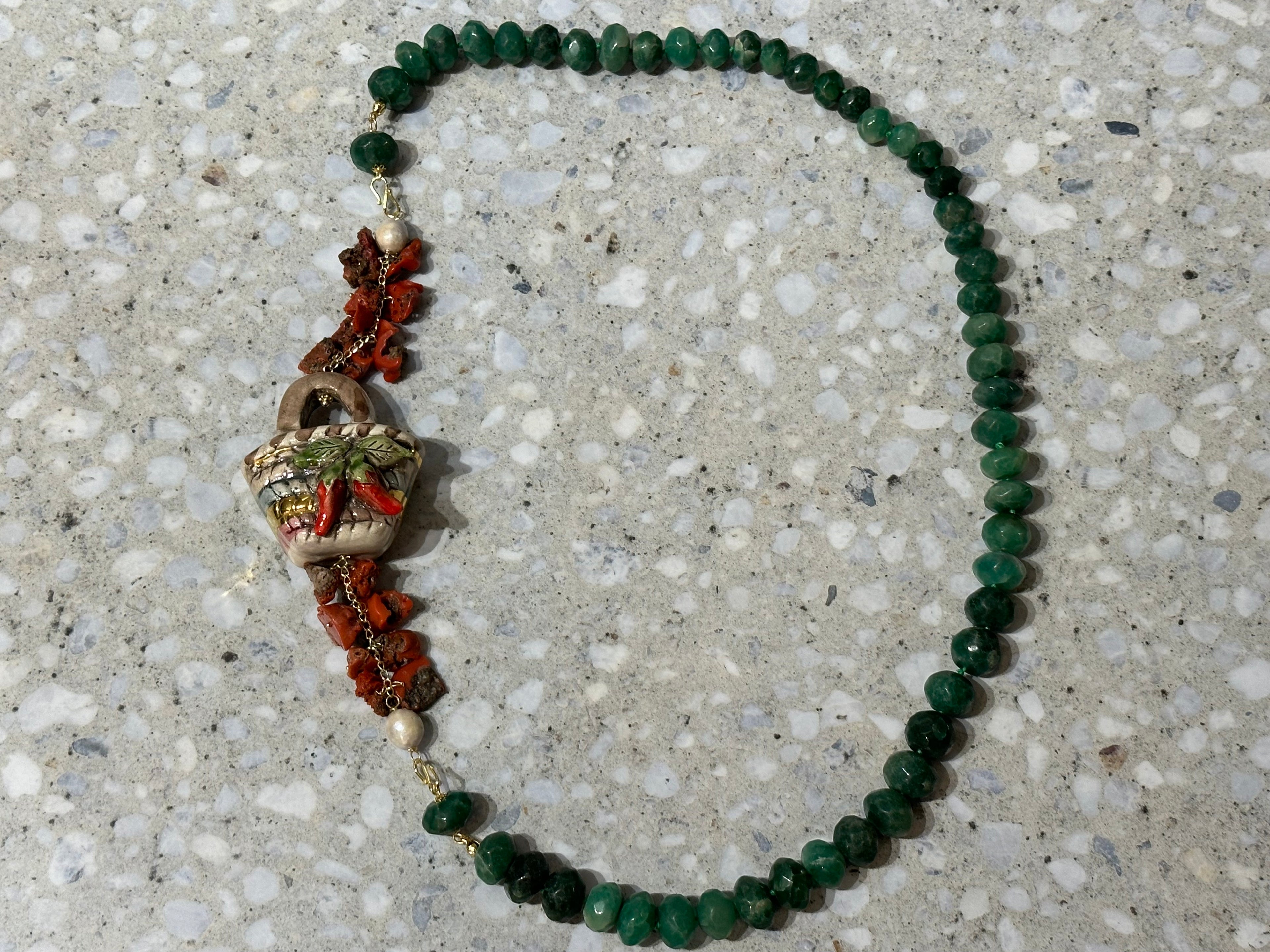 Ceramic Chilli Necklace