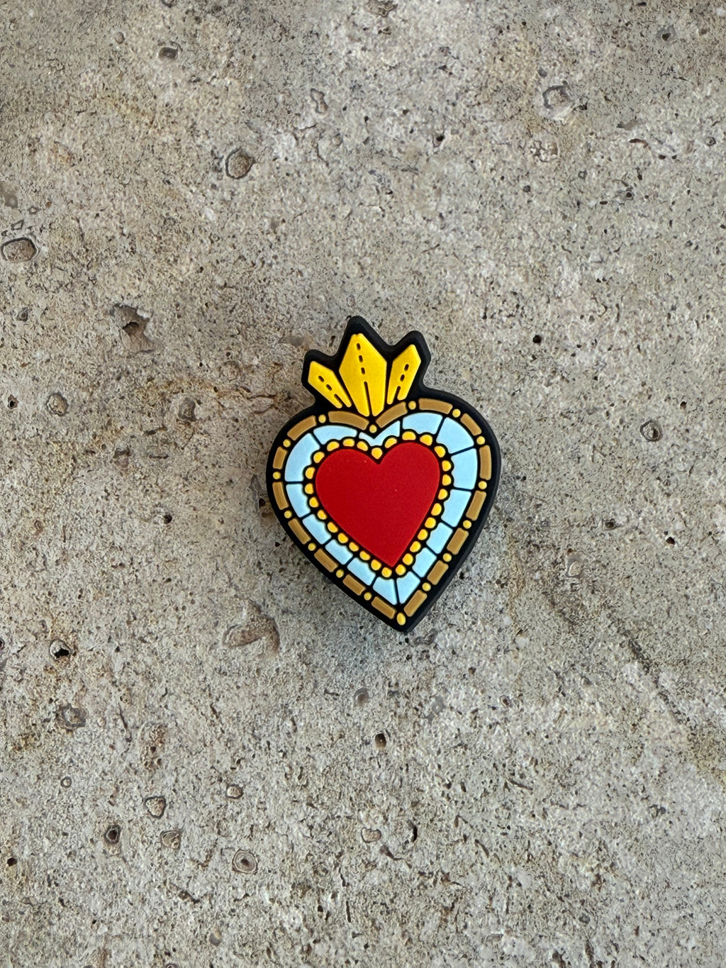 Sacred Heart Croc Charm