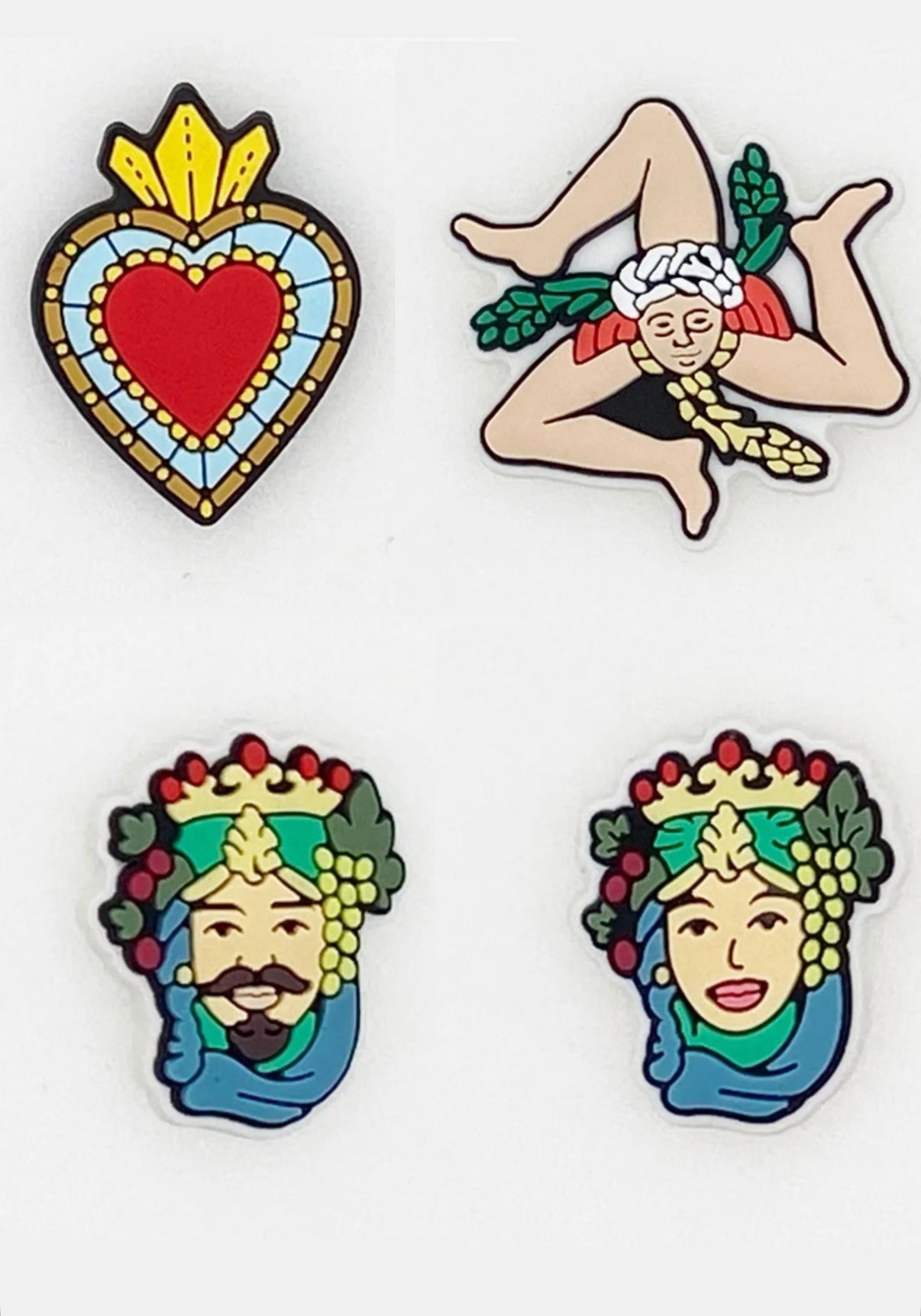 Sicilian Legend Croc Charms Set of 4