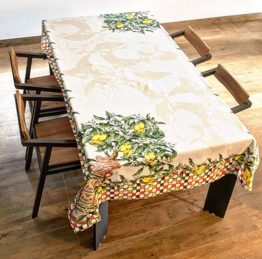 Sicilian Lemon Tablecloth (8-10 people)