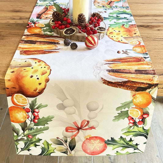 Christmas Panettone Table Runner