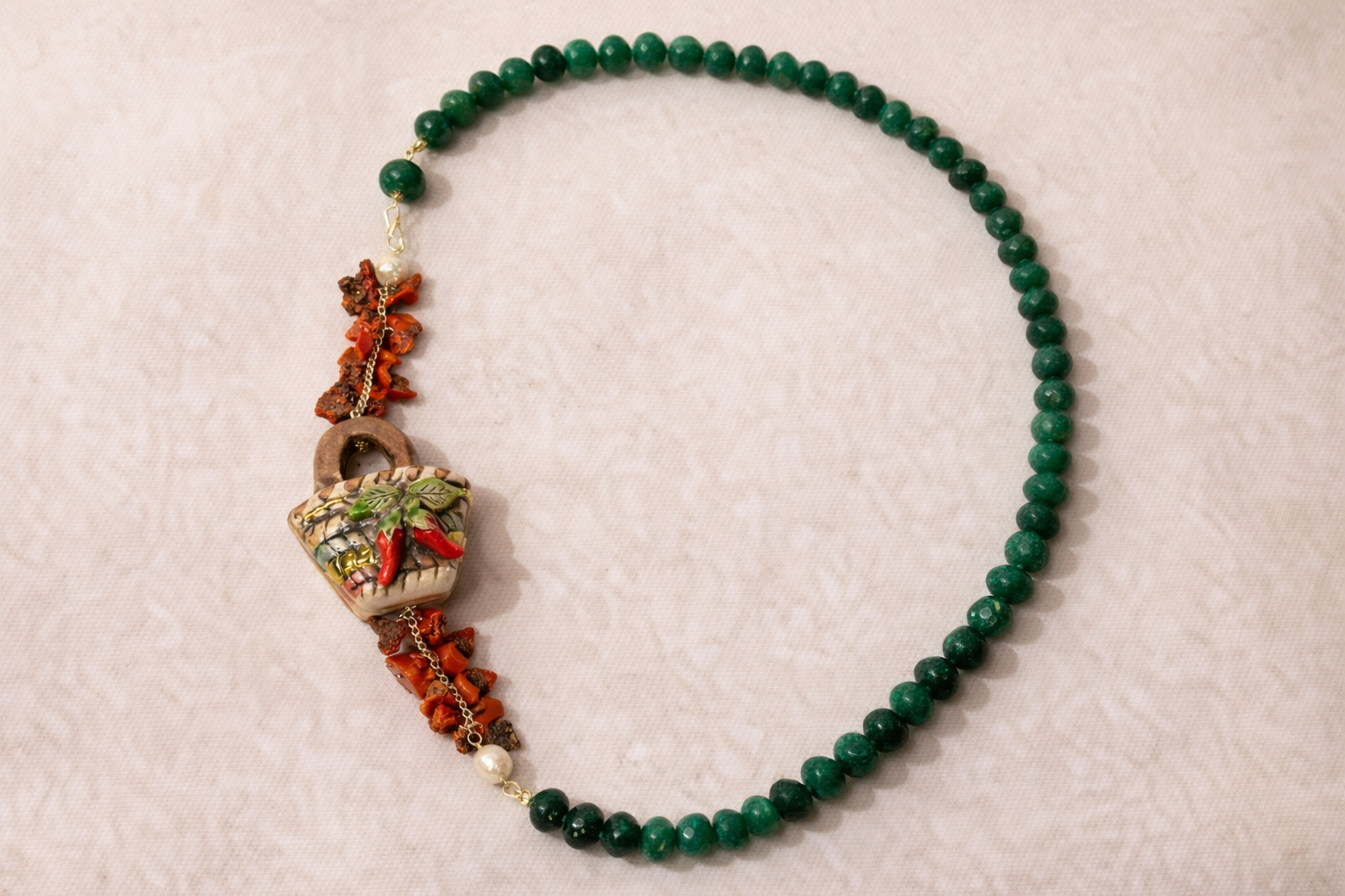 Ceramic Chilli Necklace
