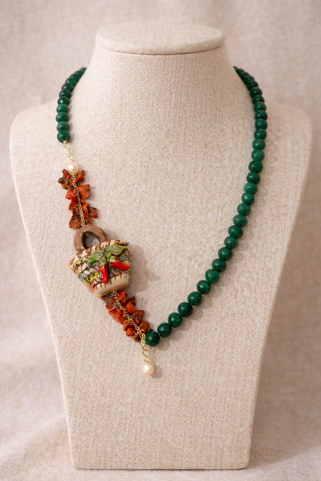 Ceramic Chilli Necklace