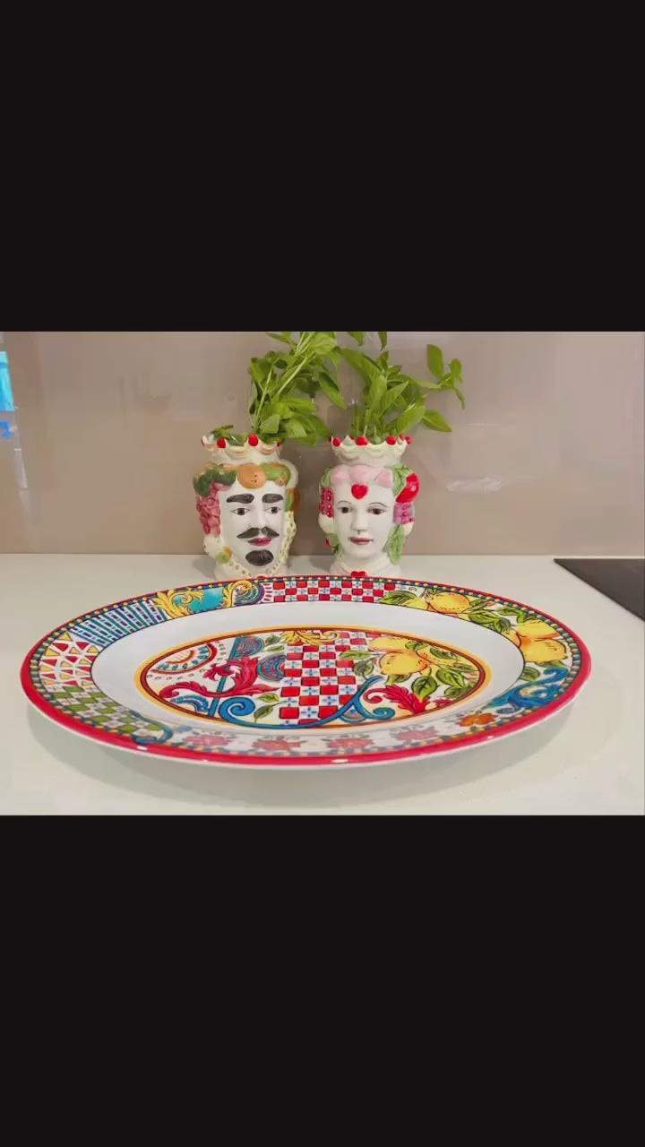 Melamine Oval Platter - Carretto Design