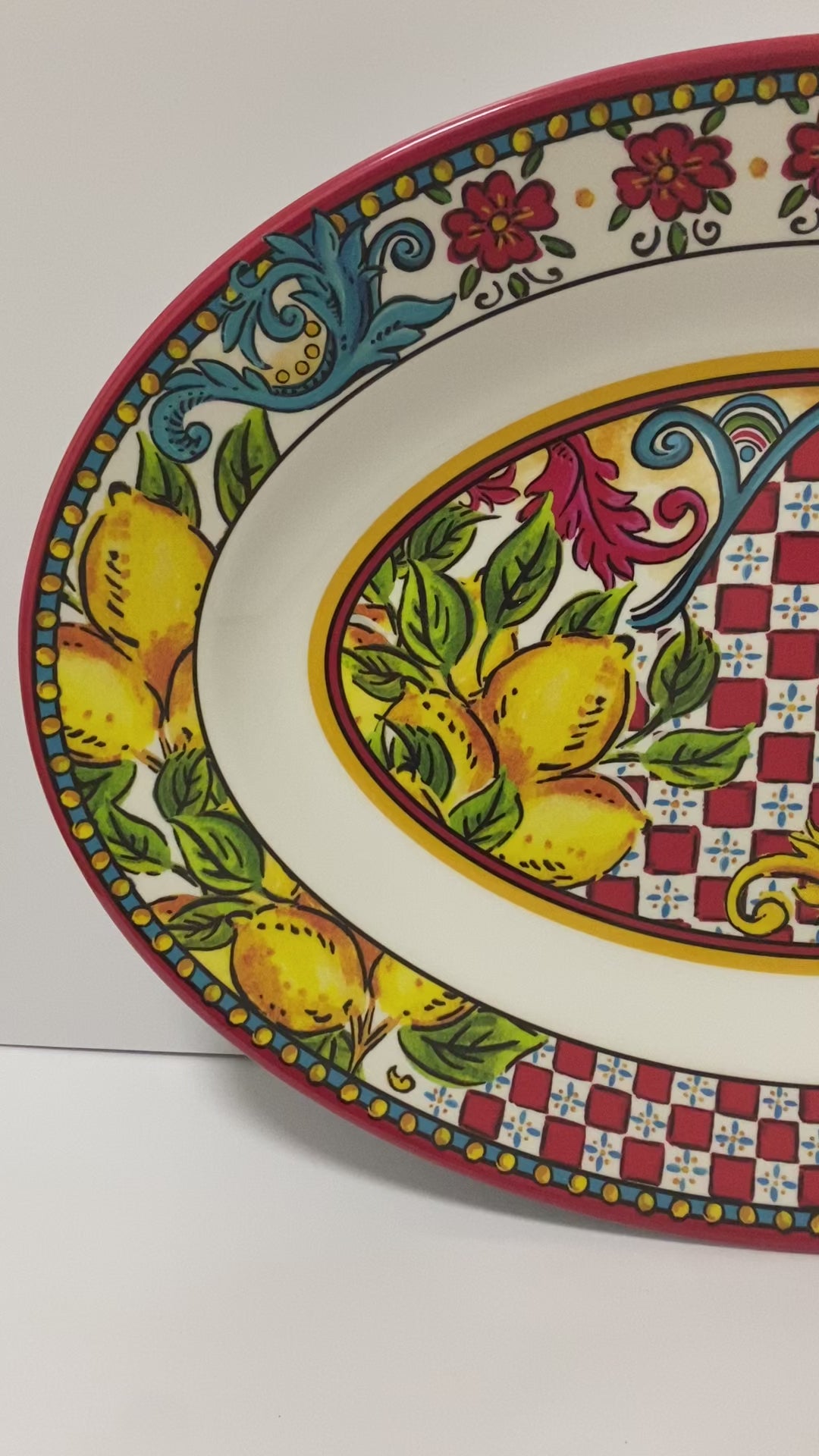 Melamine Oval Platter - Carretto Design